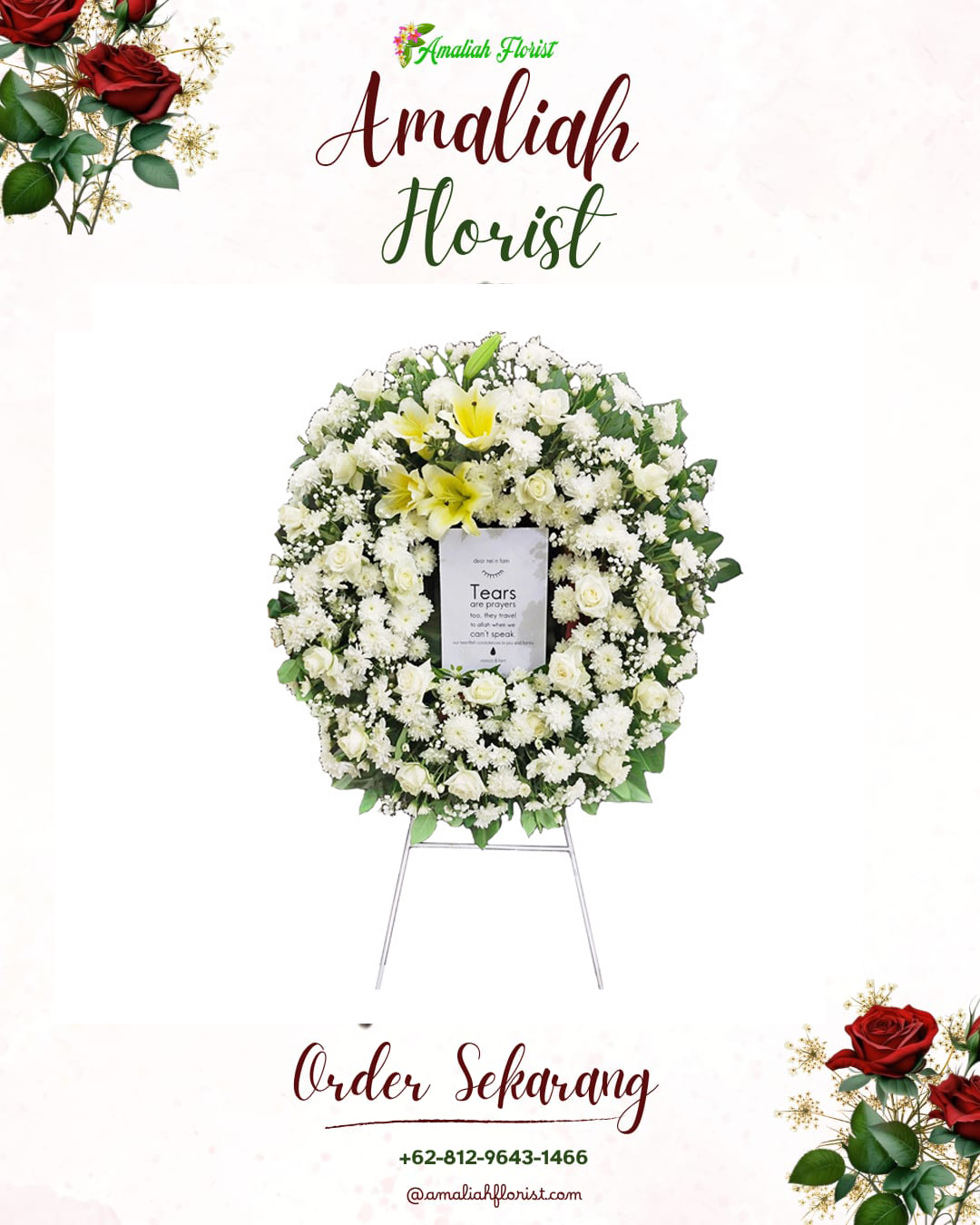 Krans Bunga Duka Tegaldlimo